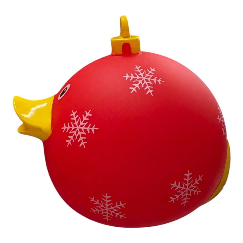 Red Christmas bauble duck