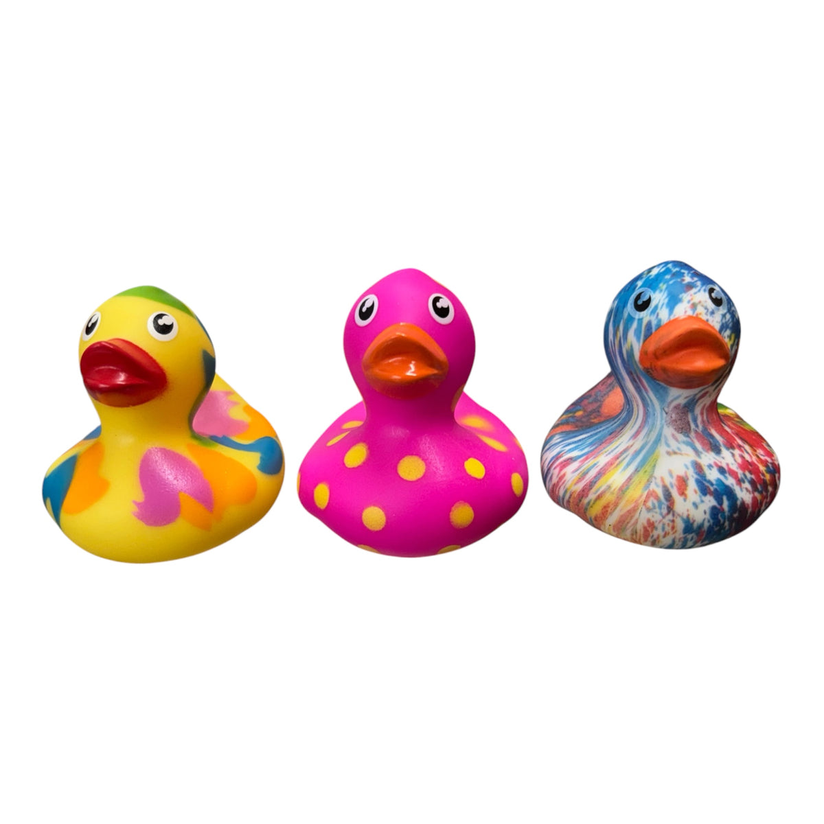 Set of 3 mini funky ducks set C