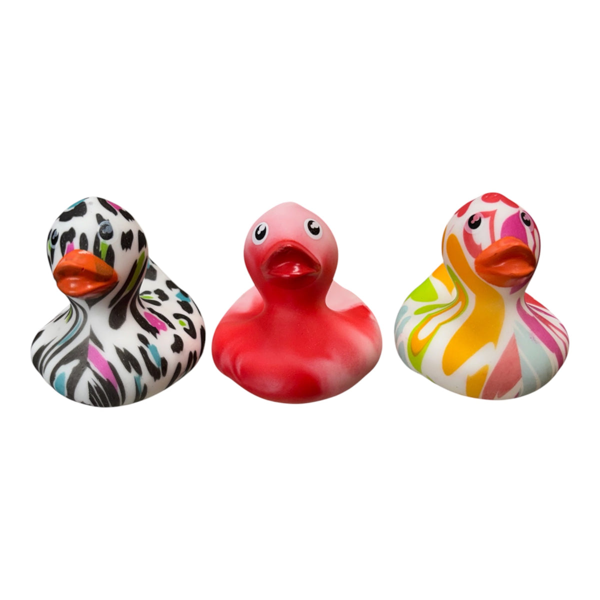 Set of 3 mini funky ducks set D