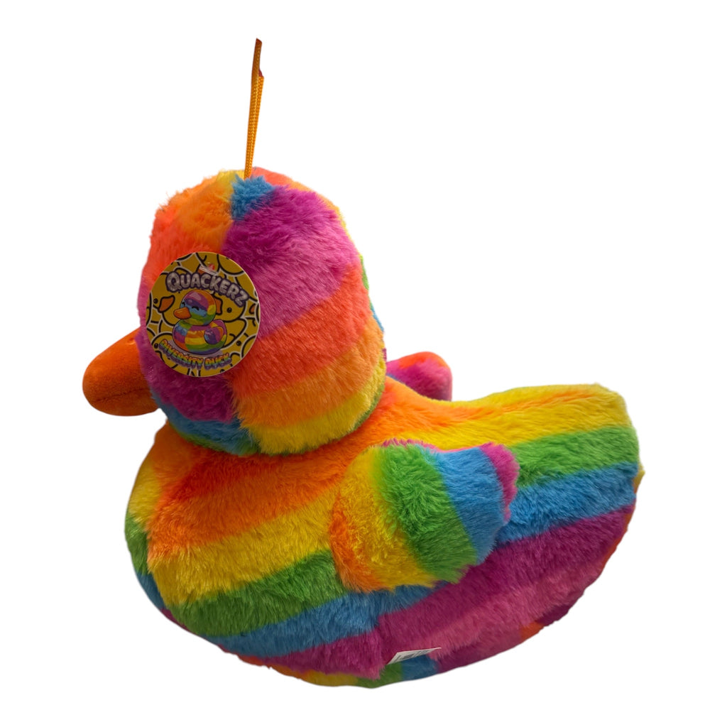 Large Rainbow Plush Duck