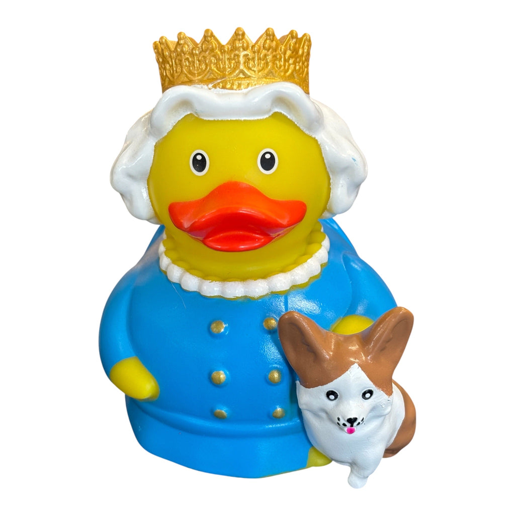 Queen With Corgi Duck